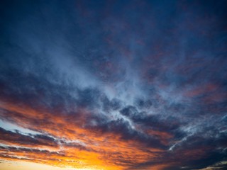 Fototapeta na wymiar Sunset Clouds Arizona
