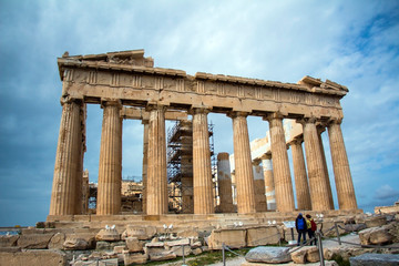 Beautiful landscape of the acropolis 