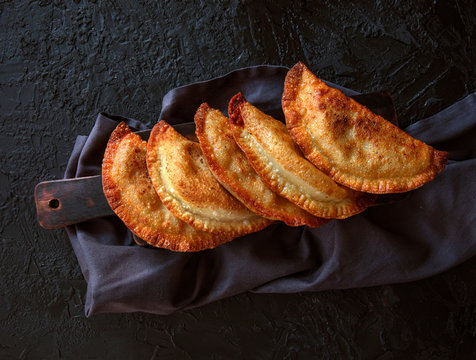 Homemade Fried Pies. Chebureks. National Tatar pastries. The view from the top.