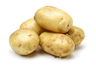 New potato isolated on white background