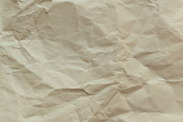 brown crumpled paper texture background