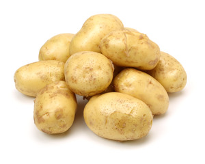 New potato isolated on white background