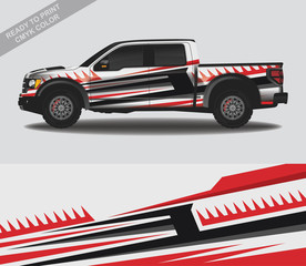 Car wrap decal design vector, custom livery race rally car vehicle sticker and tinting.