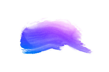 Beautiful colorful smear brush isolated on white backdrop