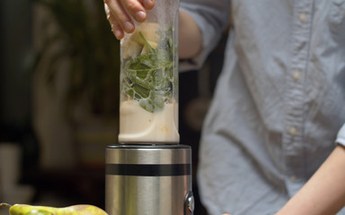 Smoothie blended in blender