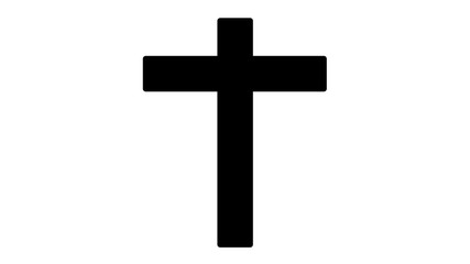 cross icon, basic shape, black and white,	