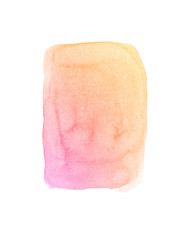 Beautiful colorful watercolor rectangle brush © Александр Ковалёв
