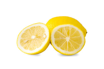 lemons an isolated on white background with clipping path