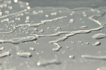 drops of water on glass