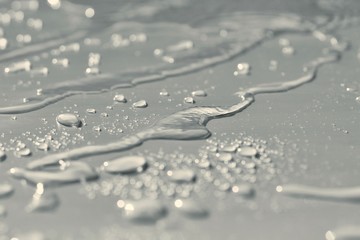 drops of water on glass