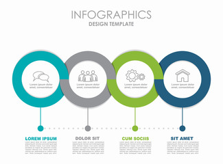 Infographic design template with place for your data. Vector illustration.