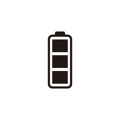 Simple battery flat icon design vector