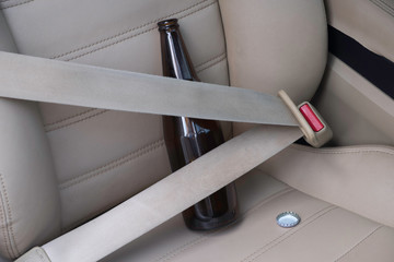 Fototapeta premium Liquor in the car.