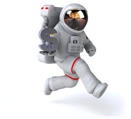 Fun astronaut - 3D Illustration