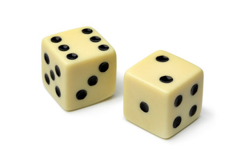 Pair of dices close up