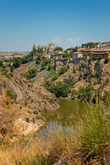 Fototapeta na wymiar Vertical view of Toledo. Spain