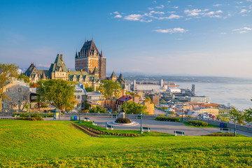 Panoramic view of Quebec City skyline in Canada