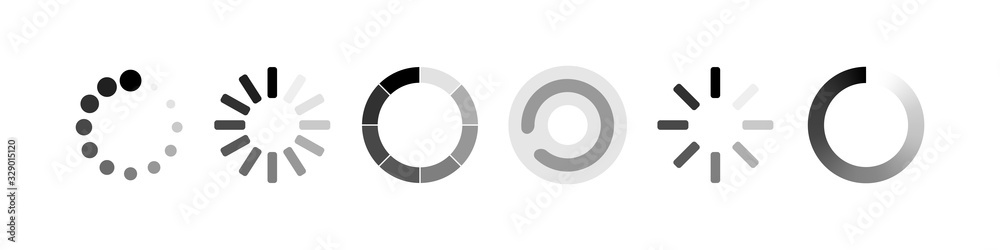 Canvas Prints loading symbol collection. load web icons, isolated on white background. loading icon. load bar icon