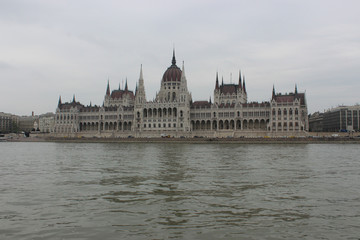 Naklejka premium Budapest, Hungary - October 08, 2014: View of Budapest from the river