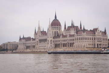 Fototapeta na wymiar Budapest, Hungary - October 08, 2014: View of Budapest from the river