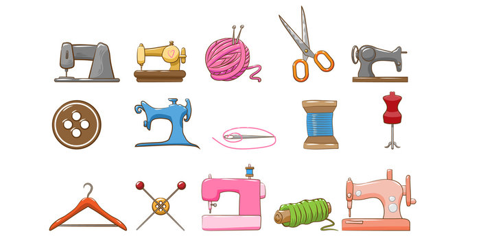sewing vector set collection graphic clipart 