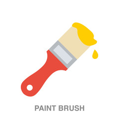 paint brush flat icon on white transparent background. You can be used black ant icon for several purposes.	