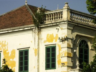 Architecture coloniale dans le centre de Phnom Phen - Cambodge.
