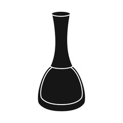 Isolated object of lacquer and bottle icon. Graphic of lacquer and polish stock symbol for web.