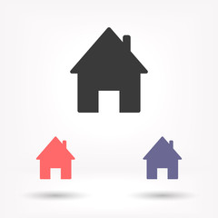 House vector icon , lorem ipsum Flat design