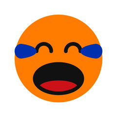 yawning expression icon with flat style. Suitable for website design, logo, app and ui.