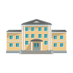 Building of government vector icon.Cartoon vector icon isolated on white background building of government .