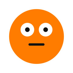 glared expression icon with flat style. Suitable for website design, logo, app and ui.