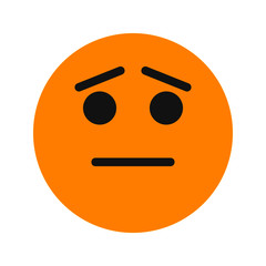 regret expression icon with flat style. Suitable for website design, logo, app and ui.