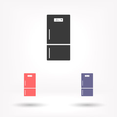 Fridge vector icon , lorem ipsum Flat design