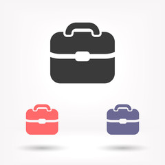 Portfolio vector icon , lorem ipsum Flat design