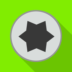 Fastener head vector icon.Flat vector icon isolated on white background fastener head.