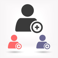 People tick vector icon , lorem ipsum Flat design