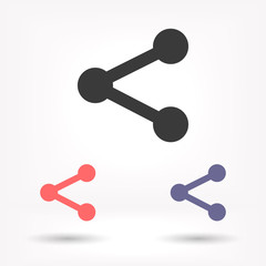Network vector icon , lorem ipsum Flat design