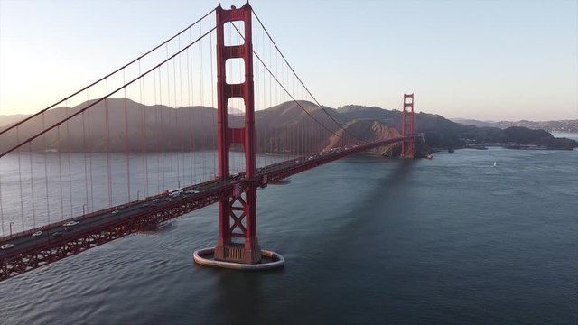 The Golden Gate Bridge is a suspension bridge spanning the Golden Gate, the one-mile-wide strait connecting San Francisco Bay and the Pacific Ocean.