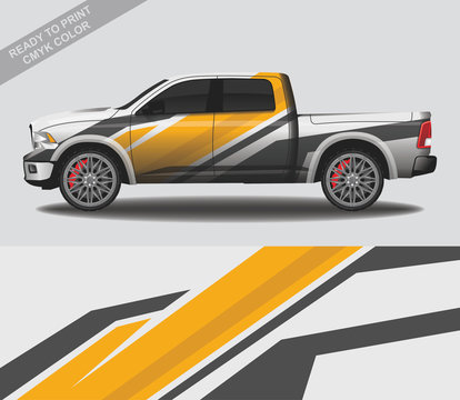 Car wrap decal design vector, custom livery race rally car vehicle sticker and tinting.