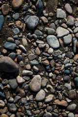 Pebble. Smooth stones. Stones background. Coloured stones. Natural background