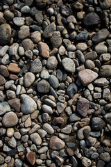 Pebble. Smooth stones. Stones background. Coloured stones. Natural background