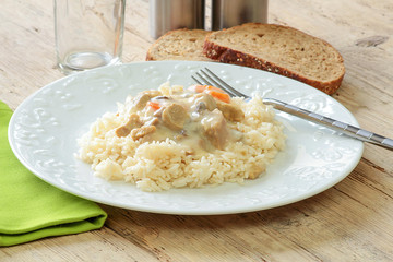 blanquette de veau et riz