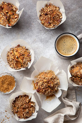 delicious banana and nut muffins
