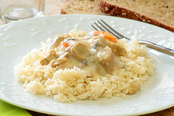 blanquette de veau et riz