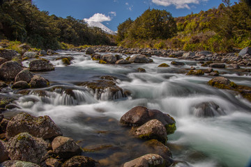 Mahuia Rapids with Mt Ngauruhoe