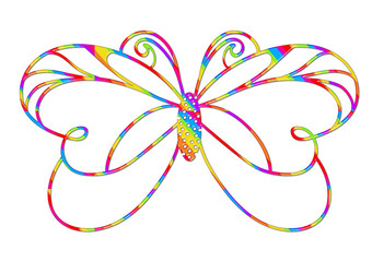 Schmetterling, Regenbogenfarben