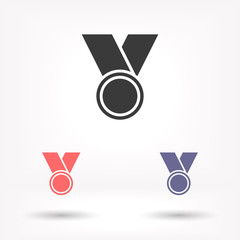 Medal vector icon , lorem ipsum Flat design