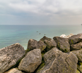 very nice view of lake of garda from desenzano