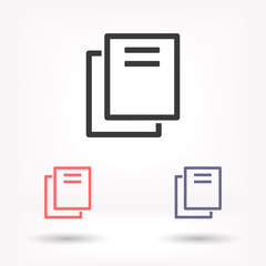 Files vector icon , lorem ipsum Flat design